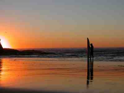 california beach sunset. San Diego Beach Report