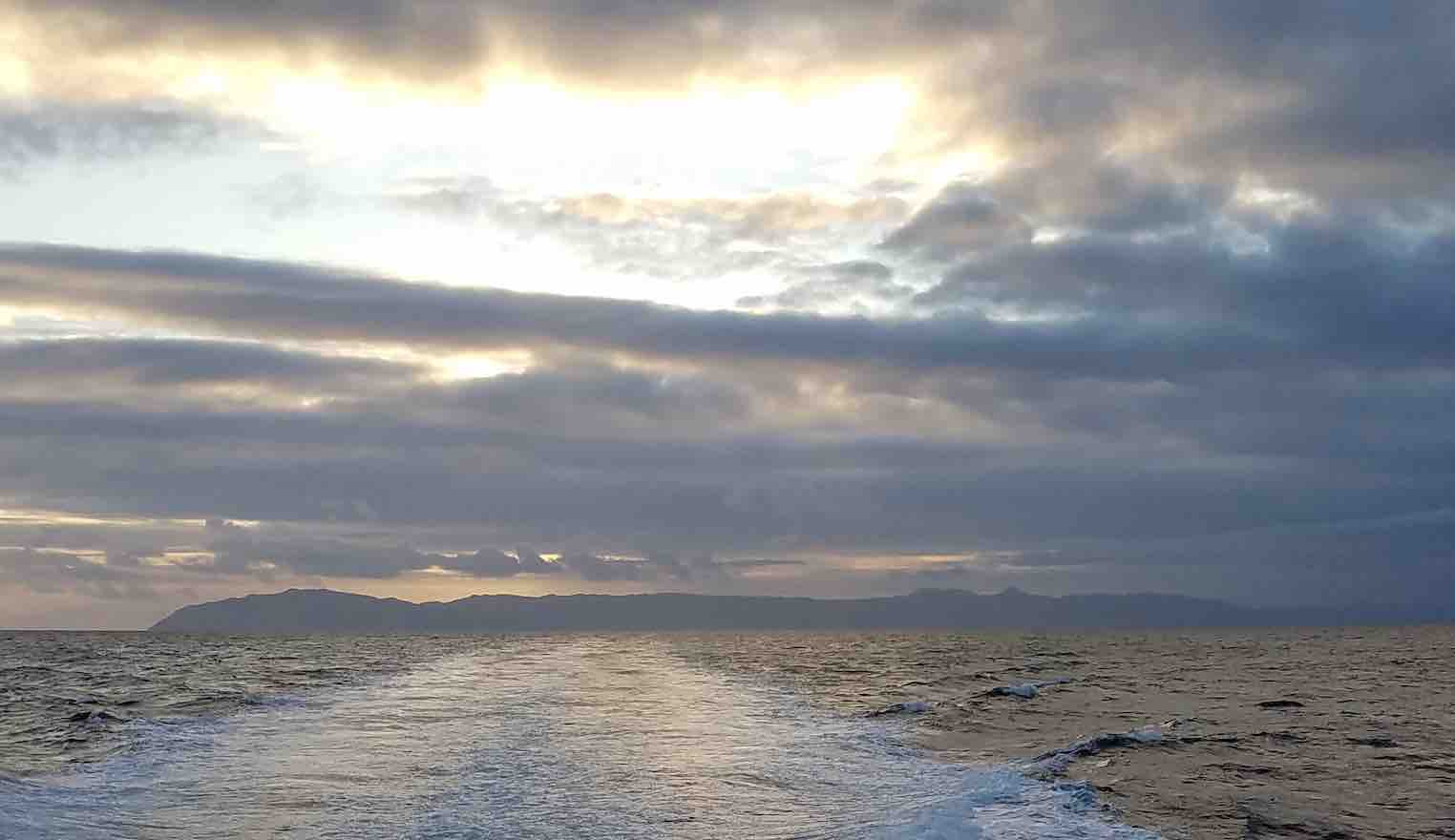 Catalina Island from Ferry Boat