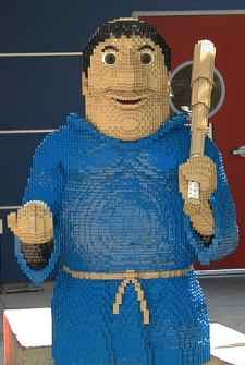  San Diego Padres Mascot Swinging Friar Legoland CA