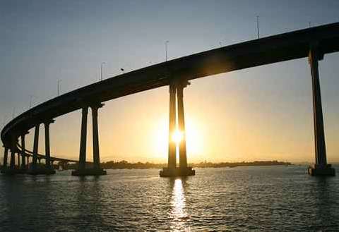 San Diego Harbor Cruise Coronado Bridge Sunset